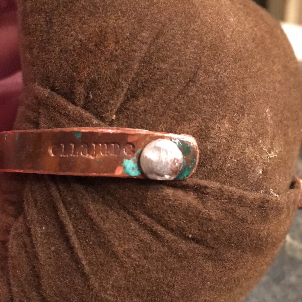 Ella Jude Stackable Thin Metal Cuff - Picture 4 of 4